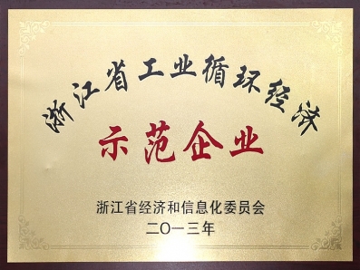 浙江省工業(yè)循環(huán)經(jīng)濟示范企業(yè)